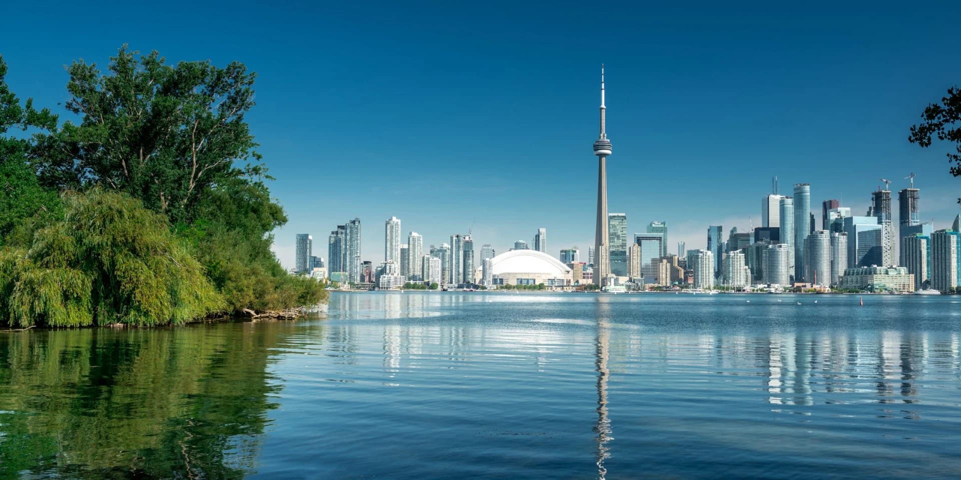 Toronto skyline seen from the waterfront
