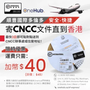 SF Express OneHub - CNCC document delivery